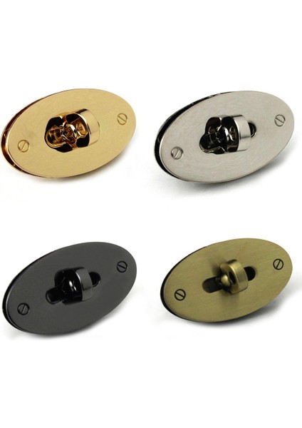 Gümüş Tarzı 1 Adet Metal Oval Şekil Çanta Dönüş Kilidi Büküm Kilit Toka Deri El Sanatları Kadın Çanta Çanta Omuz Çantası Çanta Dıy Donanım (Yurt Dışından) fiyatları