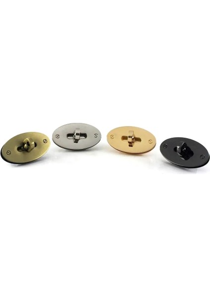 Gümüş Tarzı 1 Adet Metal Oval Şekil Çanta Dönüş Kilidi Büküm Kilit Toka Deri El Sanatları Kadın Çanta Çanta Omuz Çantası Çanta Dıy Donanım (Yurt Dışından) fırsatları
