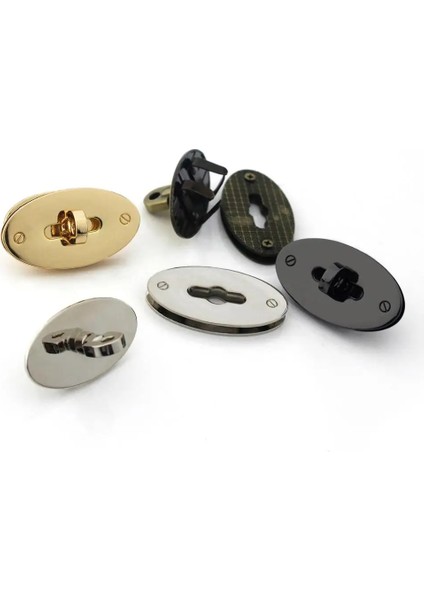 Gümüş Tarzı 1 Adet Metal Oval Şekil Çanta Dönüş Kilidi Büküm Kilit Toka Deri El Sanatları Kadın Çanta Çanta Omuz Çantası Çanta Dıy Donanım (Yurt Dışından) indirimleri