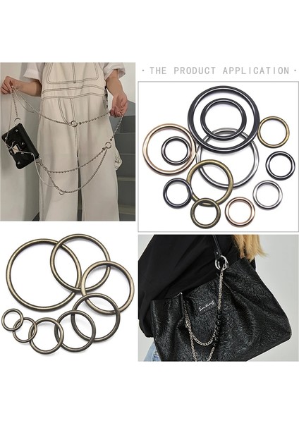 Gunblack 702 20PCS Tarzı 15MM Çok Siyah Bronz Altın Gümüş Daire Yüzük Bağlantı Alaşımlı Metal Ayakkabı Çantaları Kemer Tokaları Dıy (Yurt Dışından) fırsatları