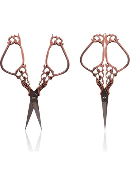 Bronz Tarzı Paslanmaz Çelik Vintage Terzi Ors Çiçek Dikiş Retro Nakış Ors Kısa Kumaş Kesici Iplik Makası (Yurt Dışından) fırsatları