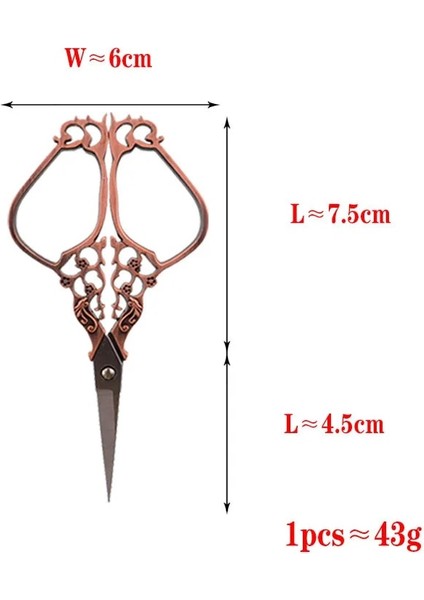 Bronz Tarzı Paslanmaz Çelik Vintage Terzi Ors Çiçek Dikiş Retro Nakış Ors Kısa Kumaş Kesici Iplik Makası (Yurt Dışından) indirimleri