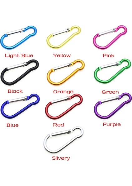 Turuncu Tarzı Paracord Açık Hava Etkinlikleri Yürüyüş Kamp 10 Renk Için Alüminyum Karabina Snap Kanca Anahtarlık (Yurt Dışından) fiyatları