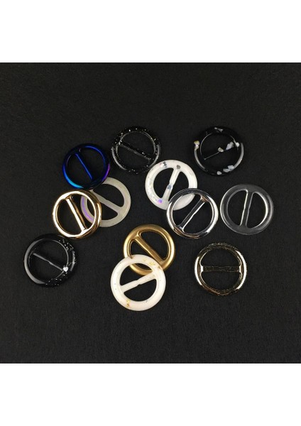 Metalik Şerit Stili 10 Parça 1 Adetlot Moda Iç Çap 2.4 Ayarlanabilir Tokalı Şerit Düğmeli Konfeksiyon Köşe Depolama Tokalı T-Shirt Toka (Yurt Dışından) indirimleri