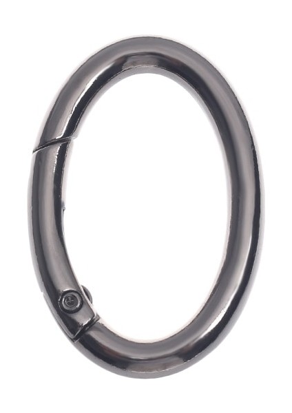 Gümüş Tarzı 3,8 cm 2 Adet Çinko Alaşımlı Kaplama Kapı Yaylı Oval Halka Tokalar Klipler Karabina Çantalar Çanta Oval Itme Tetik Yaylı Kancalar Karabinalar (Yurt Dışından)