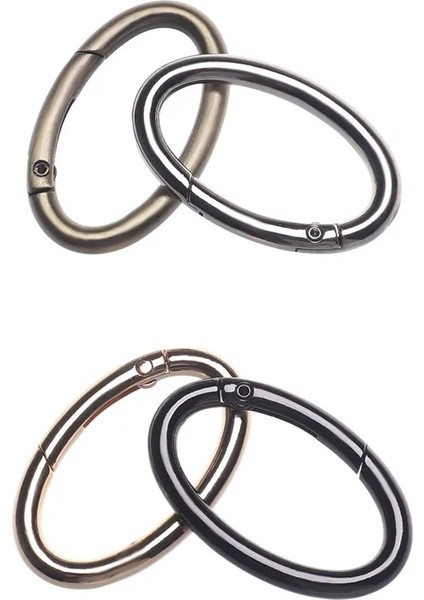 Gümüş Tarzı 3,8 cm 2 Adet Çinko Alaşımlı Kaplama Kapı Yaylı Oval Halka Tokalar Klipler Karabina Çantalar Çanta Oval Itme Tetik Yaylı Kancalar Karabinalar (Yurt Dışından) fırsatları