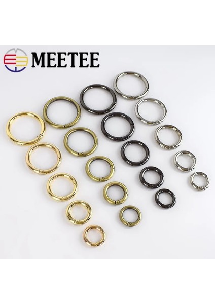 Siyah Stil 50 mm mm Meetee Metal Yay O Dee Yüzük Açılabilir Anahtarlık Tetik Çıtçıt Klipsli Çanta Kemer Kayışı Zincir Tokaları Aksesuarlar (Yurt Dışından) fiyatları