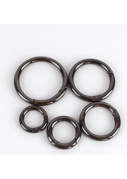 Silahsiyah Stil 32 mm mm Meetee Metal Yay O Dee Yüzük Açılabilir Anahtarlık Tetik Çıtçıt Klipsli Çanta Kemer Kayışı Zincir Tokaları Aksesuarlar (Yurt Dışından)