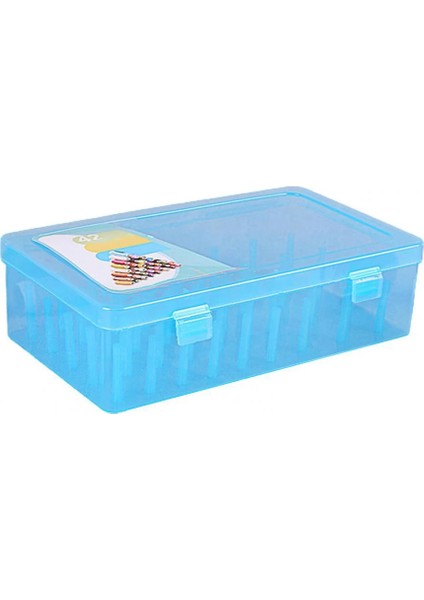 Mavi Stil 42 Makara Makaralar Ayırma Saklama Kutuları Organizatör Şeffaf Dişli Grubu Dikiş Ipliği Konteyner Tutacağı Masura Kılıf Aksesuarı (Yurt Dışından)