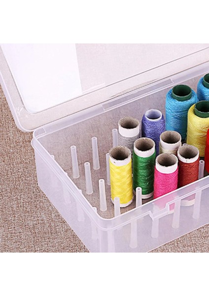 Mavi Stil 42 Makara Makaralar Ayırma Saklama Kutuları Organizatör Şeffaf Dişli Grubu Dikiş Ipliği Konteyner Tutacağı Masura Kılıf Aksesuarı (Yurt Dışından) indirimleri