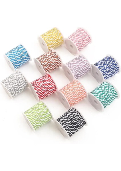 Kahverengi - Beyaz Stil 10 Metersroll Pamuk Fırıncı Sicim Halat Kordon Düğün Dekorasyon Için Doğal Pamuklu Dıy El Yapımı Zanaat Aksesuarları (Yurt Dışından) modelleri