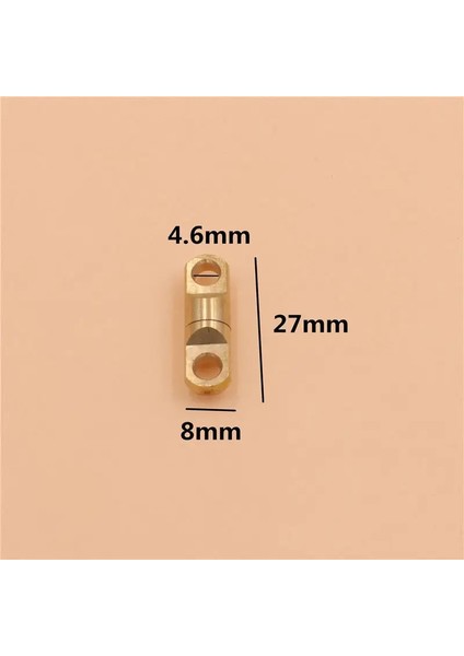8mm Çap Stili Olid Pirinç Döner Göz Anahtarlık Yuvarlak Daire Anahtarlık Için Döner Konnektör (Yurt Dışından)