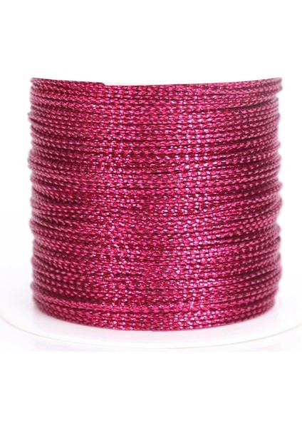 Gül Kırmızısı 20M Tarzı Dıy Altın Gümüş Kırmızı Halat Kurdele ile Halat Etiketi Hat Bilezik Giyim Hediyeler Yapmak Için Etiket Halat (Yurt Dışından)