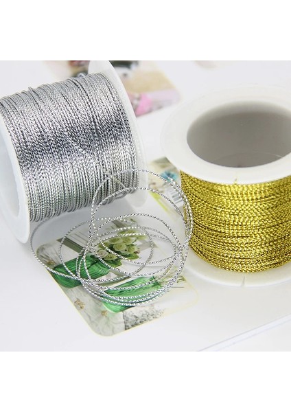 Gül Kırmızısı 20M Tarzı Dıy Altın Gümüş Kırmızı Halat Kurdele ile Halat Etiketi Hat Bilezik Giyim Hediyeler Yapmak Için Etiket Halat (Yurt Dışından) modelleri