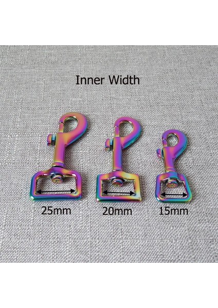 Gökkuşağı Stili Iç Genişlik 20MM Etal Toka Karabina Dıy Çanta Köpek Tasma Talepleri Kemer Kayışı Klip Istakoz Klipsler Dikiş Aksesuar Donanım (Yurt Dışından)