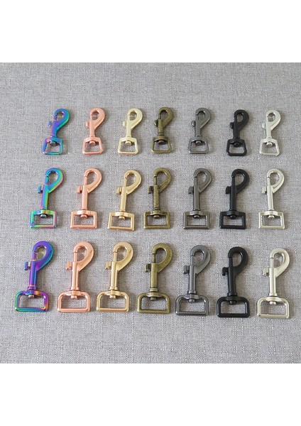 Gökkuşağı Stili Iç Genişlik 20MM Etal Toka Karabina Dıy Çanta Köpek Tasma Talepleri Kemer Kayışı Klip Istakoz Klipsler Dikiş Aksesuar Donanım (Yurt Dışından) fiyatları