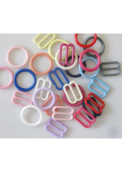Gösteri Tarzı Olarak Pembe 15MM Kemer Sığdır Nbnlaf Sütyen Tokaları (O Ring + 8 Slider) Renkli Plastik Toka Düğmeleri Iç Giyim Aksesuarları (Yurt Dışından) fiyatları
