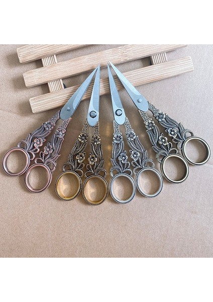 Kırmızı Bakır Tarzı 15 cm Çiçek Retro Tarzı Dikiş Ors Nakış Retro Terzi Terzi Makası Antika Ors Kumaş Aracı Oya (Yurt Dışından) modelleri