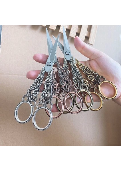 Kırmızı Bakır Tarzı 15 cm Çiçek Retro Tarzı Dikiş Ors Nakış Retro Terzi Terzi Makası Antika Ors Kumaş Aracı Oya (Yurt Dışından) fırsatları