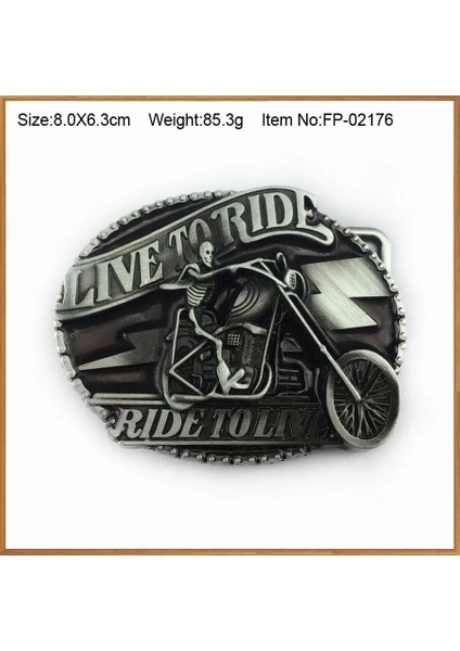 FP-02176 Stili Bullzine Çinko Alaşım Retro Hint Kafatası Batı Müzik Grubu Kemer Tokası Lüks Batı Celtic Motor Kemer Tokası (Yurt Dışından)