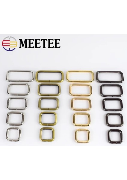 Altın Tarzı 38MM 5 Adet mm Meetee Dikdörtgen Metal O D Halka Tokalar Çantalar Için Dokuma Kemer Kayışı Ayakkabı Ayarı Dıy Donanım Aksesuarları F (Yurt Dışından)