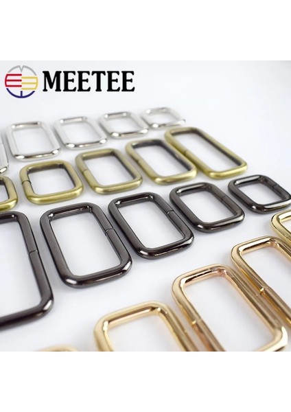 Altın Tarzı 38MM 5 Adet mm Meetee Dikdörtgen Metal O D Halka Tokalar Çantalar Için Dokuma Kemer Kayışı Ayakkabı Ayarı Dıy Donanım Aksesuarları F (Yurt Dışından)