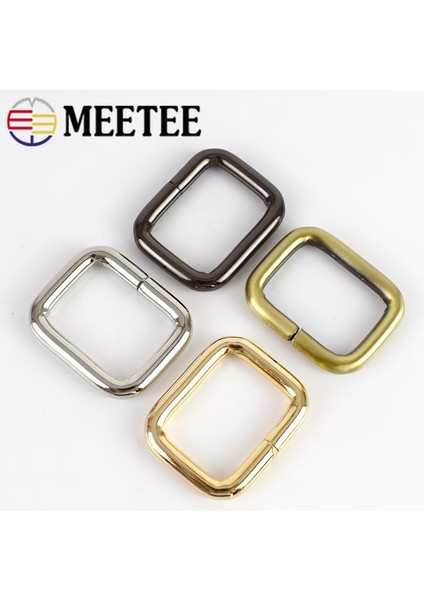 Altın Tarzı 38MM 5 Adet mm Meetee Dikdörtgen Metal O D Halka Tokalar Çantalar Için Dokuma Kemer Kayışı Ayakkabı Ayarı Dıy Donanım Aksesuarları F (Yurt Dışından)