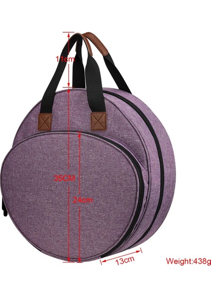 Gri Stil Iplik Saklama Kutusu Tığ Kancaları Örgü Yuvarlak Çanta Dikiş Araçları Aksesuarları Örgü Iğneleri Organizatör (Yurt Dışından) fırsatları