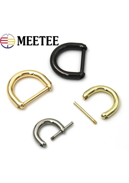 GÜMÜŞ-ID25MM Stili 5 Adet Meetee Idmm Metal D Halka Toka Çanta Halka Vida Asılı Kanca Değiştirin Dıy Bagaj Dekor Tokaları Donanım Parçaları (Yurt Dışından) fiyatları