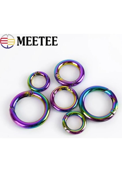 10 mm Tarzı Renkli-10 Adet mm Bahar Metal O Ring Toka Karabina Yapış Klip Anahtarlık Toka Dıy Elbise Çanta Aksesuarları (Yurt Dışından) indirimleri