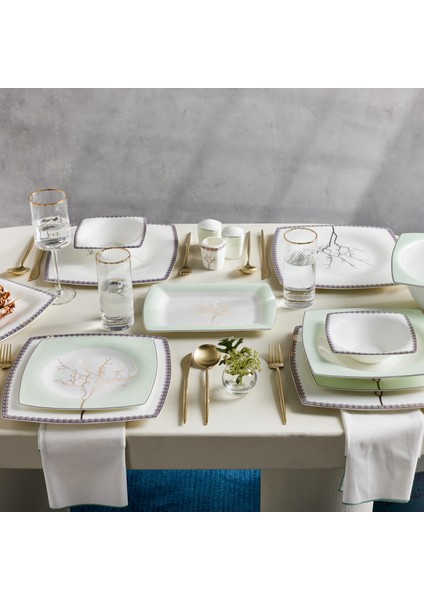 Fine Pearl Banyan 58 Parça 12 Kişilik Yemek Takımı Gold indirimleri