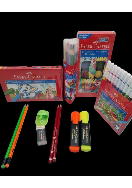 Faber Castell 11 Parçalı Kırtasiye ve Boyama Seti