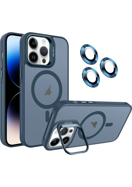 iPhone 14 Pro Max Kılıf Kamera Koruma Standı Magsafe Alp Kapak