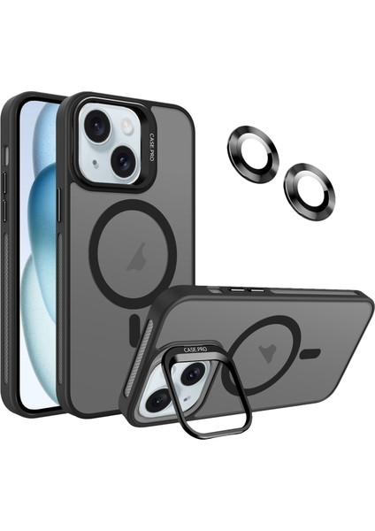 iPhone 14 Kılıf Kamera Koruma Standı Magsafe Alp Kapak