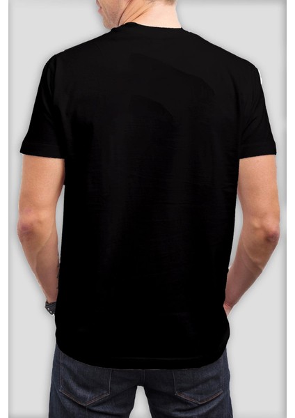 Mountains Baskılı Siyah Unisex Tişört fiyatları