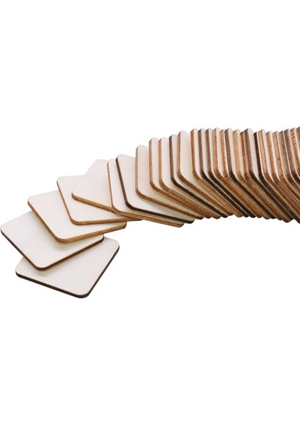 4cm 50PCS Tarzı Bitmemiş Ahşap Venner Levha Dıy Baskılı Boş Ahşap Plaka Modeli Dilimleri Malzemeleri Ahşap Kareler Ev Dekorasyonu (Yurt Dışından) indirimleri