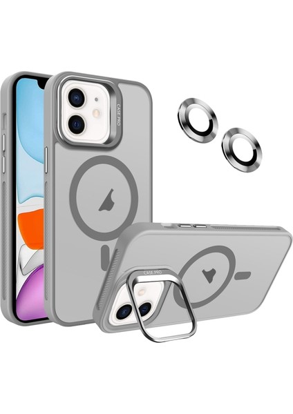 iPhone 11 Kılıf Kamera Koruma Standı Magsafe Alp Kapak