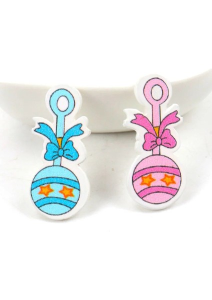 MT1559 Stili Pembe Bluepink Bebek Serisi Desen Scrapbooking Craft Dıy Ahşap El Yapımı Dikiş Için Ev Çocuk Doğum Günleri Parti Decoratiomm (Yurt Dışından) fiyatları
