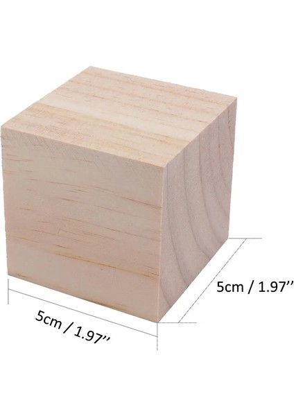 5cm-1pc Stili cm Büyük Ahşap Küpler Bitmemiş Ahşap Boş Kare Bloklar Dıy Bezemeler El Sanatları Scrapbooking Iskandinav Ev Dekorasyonu (Yurt Dışından)