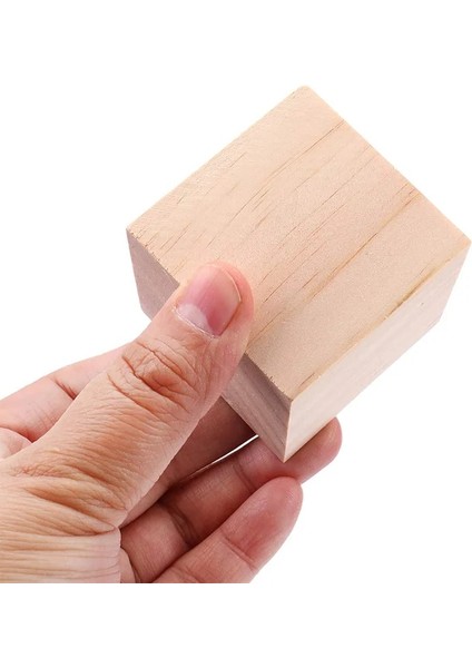 5cm-1pc Stili cm Büyük Ahşap Küpler Bitmemiş Ahşap Boş Kare Bloklar Dıy Bezemeler El Sanatları Scrapbooking Iskandinav Ev Dekorasyonu (Yurt Dışından)