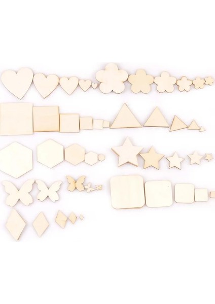 MT2132 Tarzı 15 mm Quareroundhexagon Pattern Mix Doğal Ahşap Scrapbooking Craft Malzemeleri Ahşap Diy Bezemeler El Sanatları Dekor (Yurt Dışından)
