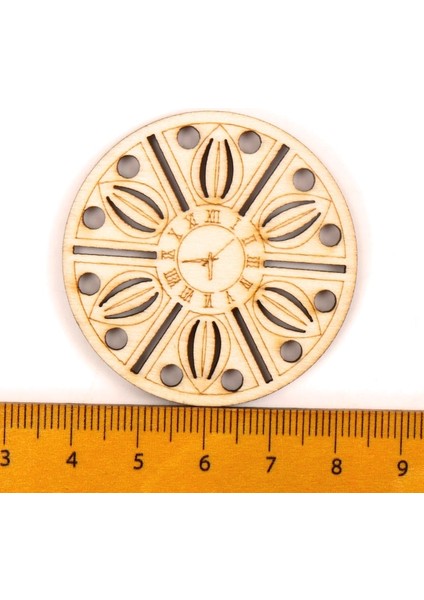 No.11 Stili 12-13CM Çin Tarzı Retro Saat Ahşap Desen Yuvarlak Kare Scrapbooking Craft El Yapımı Aksesuar Dikiş Ev Dekorasyonu 5- Z225 (Yurt Dışından)