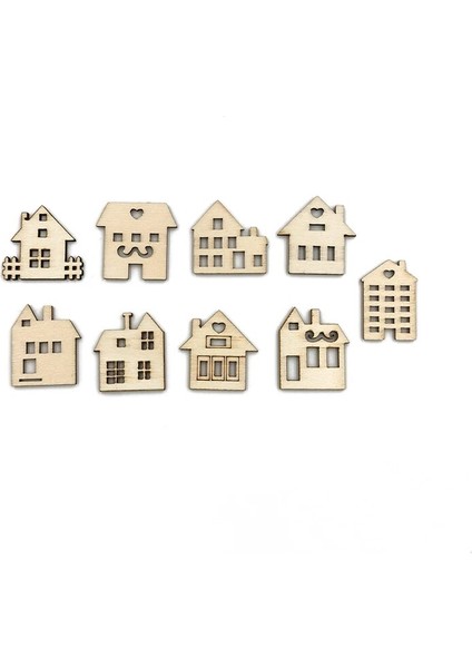 Yaklaşık 3cm Tarzı Yaklaşık 3cm Ahşap El Sanatları Şekilleri Ev Şekilli Ahşap Süsleme Kesme Kaplamaları, Dıy El Sanatları Projesi Ev Süsleri Için (Yurt Dışından) fiyatları