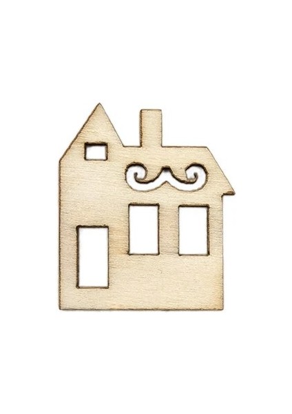 Yaklaşık 3cm Tarzı Yaklaşık 3cm Ahşap El Sanatları Şekilleri Ev Şekilli Ahşap Süsleme Kesme Kaplamaları, Dıy El Sanatları Projesi Ev Süsleri Için (Yurt Dışından) fırsatları