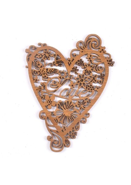 No.8 Stili Hollow Heartsquare Ahşap El Sanatları Scrapbooking Ahşap Dilimleri Dekor Için Süsler Dıy Sanatlar Ev Dekorasyon Bezeme (Yurt Dışından)