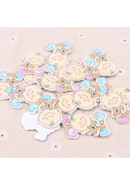Mavi Stil Bluepink Bebek Ayı Desenli Scrapbooking Craft Bezeme El Yapımı Dikiş Ev Dekorasyonu Için 29XPCS (Yurt Dışından) fırsatları