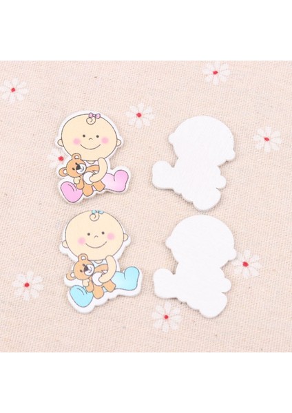 Mavi Stil Bluepink Bebek Ayı Desenli Scrapbooking Craft Bezeme El Yapımı Dikiş Ev Dekorasyonu Için 29XPCS (Yurt Dışından) indirimleri