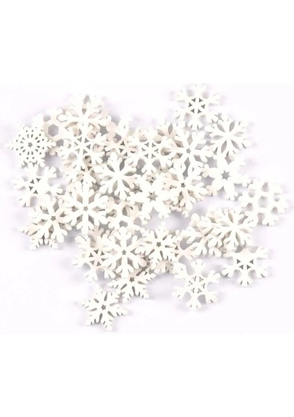 Siyah Ceviz Tarzı 20MM Mix Ahşap Beyaz Kar Taneleri Noel Süsleri Noel Kolye Diy Scrapbooking Craft Yeni Yıl Ev Dekorasyonu (Yurt Dışından) fırsatları