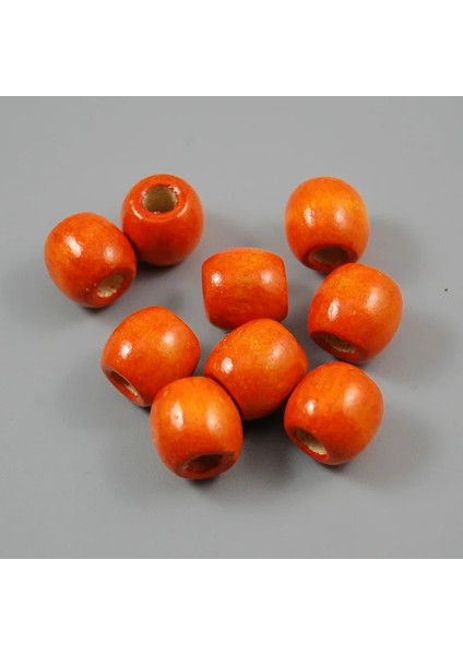 No.11 Stili Ack Makrome Takı Charms El Sanatları Için Karışık Renkli Ahşap Boncuklar 17X Delik Yapma (Yurt Dışından)