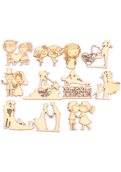 No.1 Tarzı mm Doğal Düğün Mr & Mrs Ahşap Süsler Dıy El Sanatları El Yapımı Scrapbooking Sanatları Ev Dekorasyonu Süsleme (Yurt Dışından)